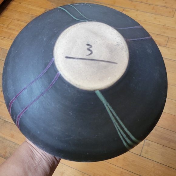 1990s Studio Art Pottery Postmodern Abstract Raku Ceramic Vase Michael Cho - Picture 10 of 10